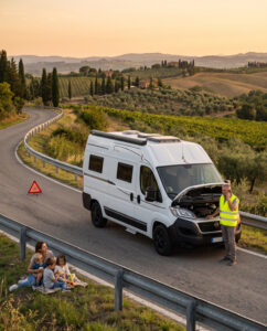 soccorso per camper